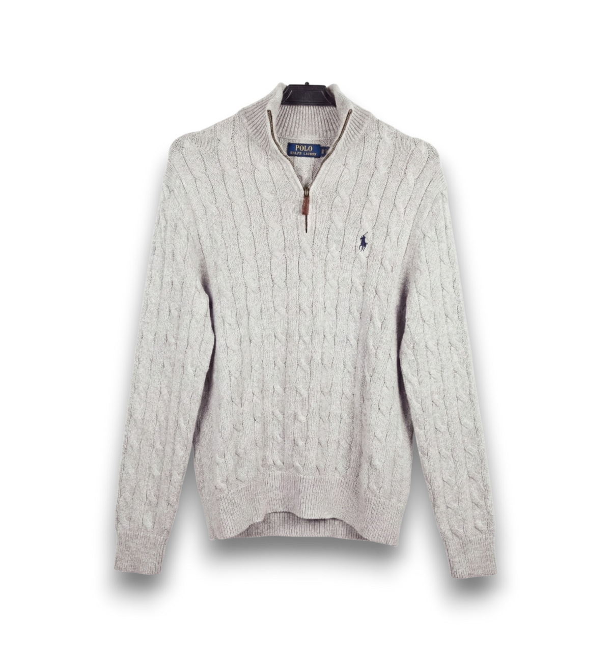 Jersey Polo Ralph Lauren 1/4 Zip Punto Trenzado