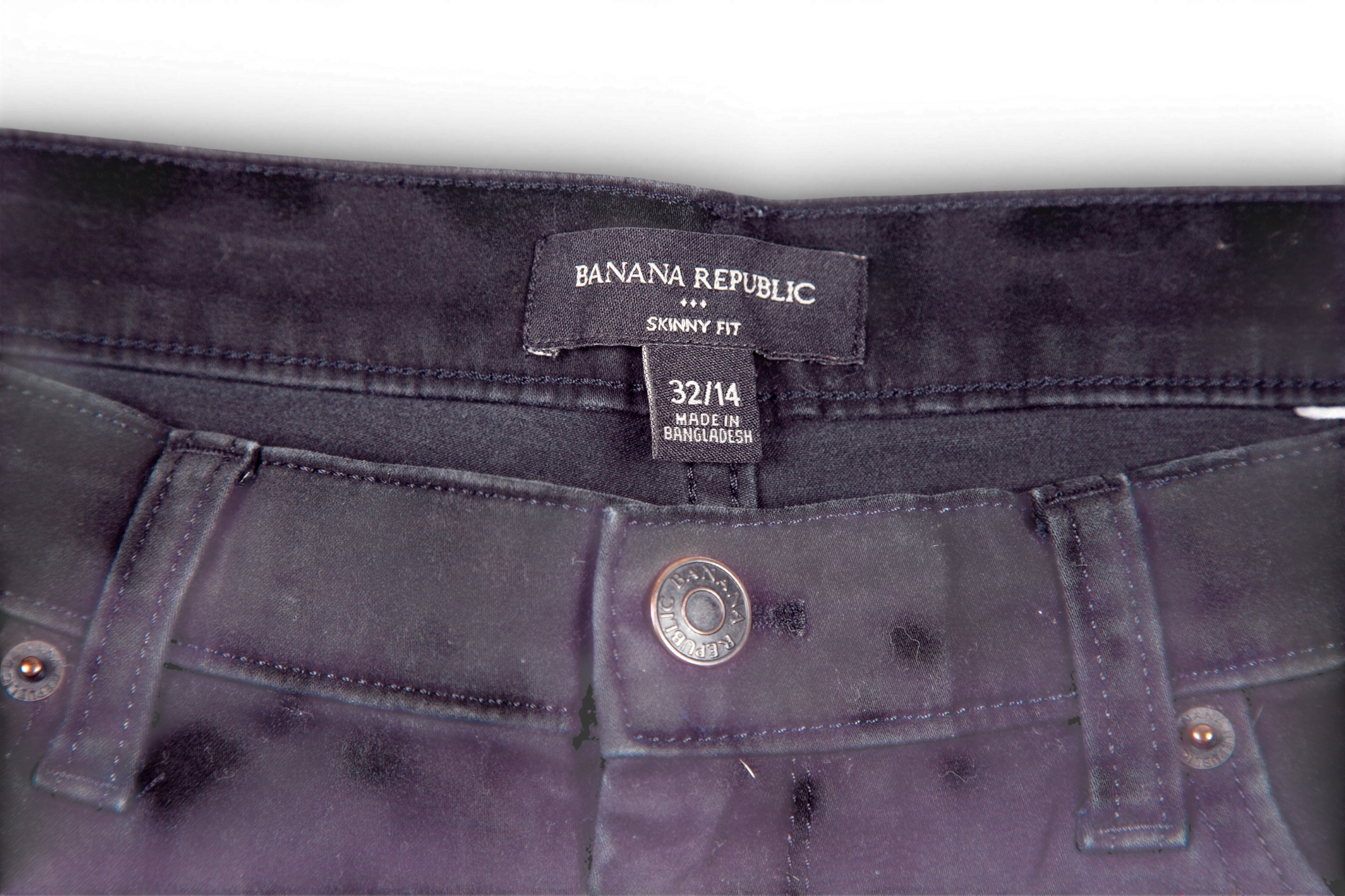 Pantalón Chino Banana Republic Negro Skinny Fit