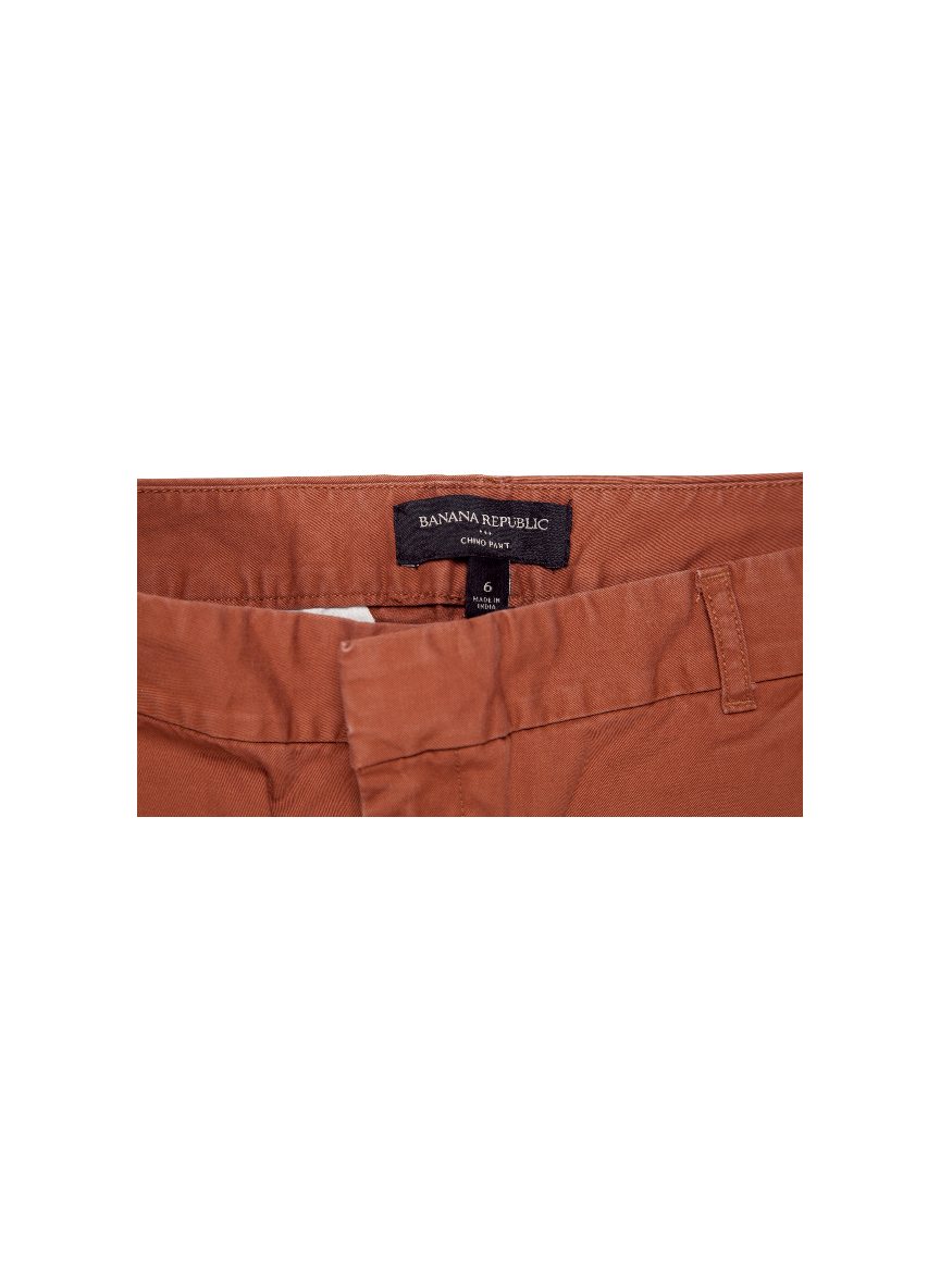 Pantalón Chino Banana Republic Color Teja