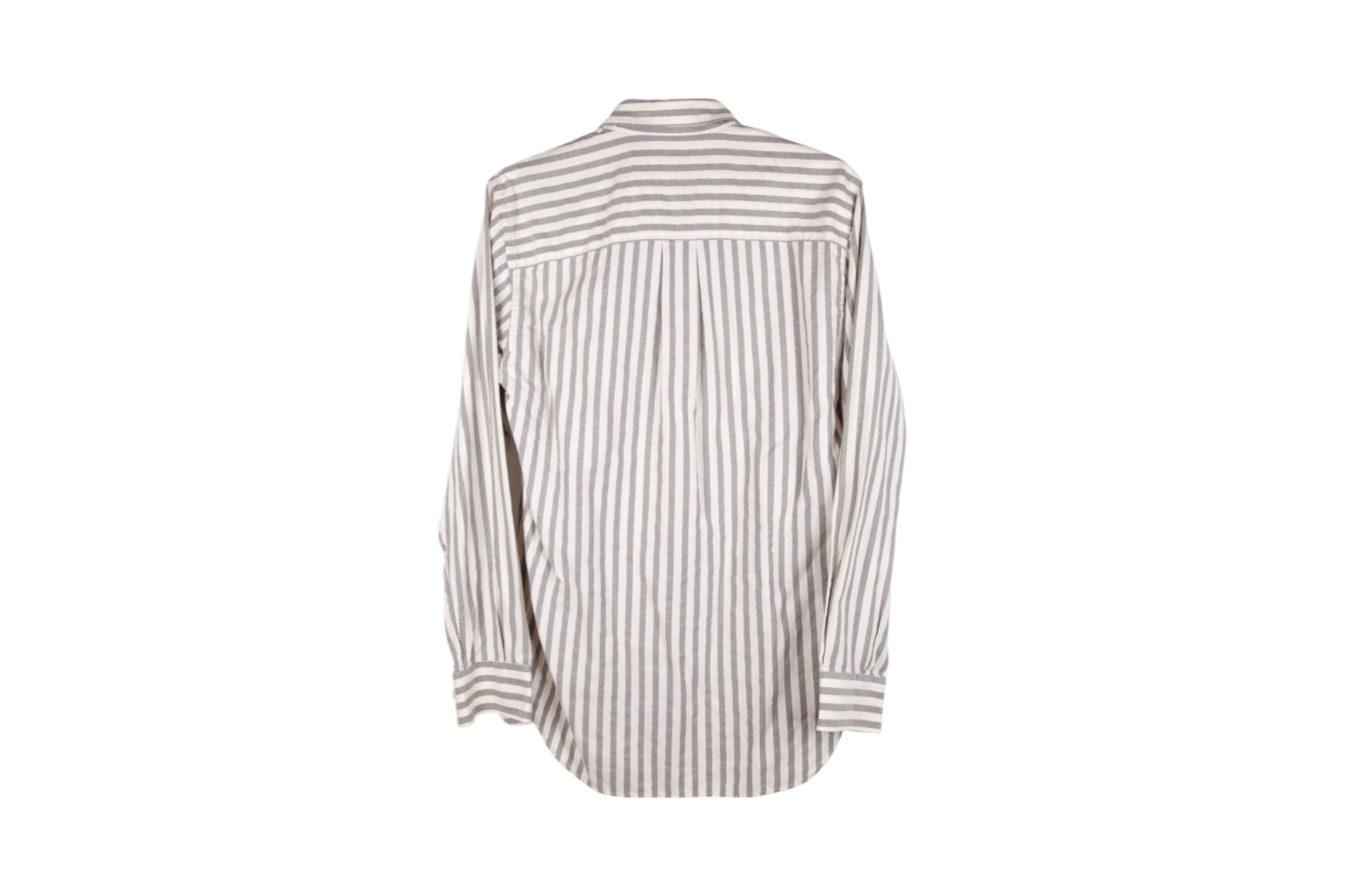 Camisa Burberry London Rayas Beige y Grises