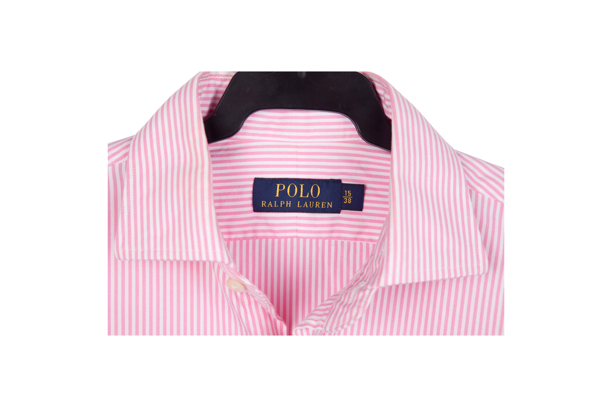 Camisa Polo Ralph Lauren Rayas Rosas y Blancas