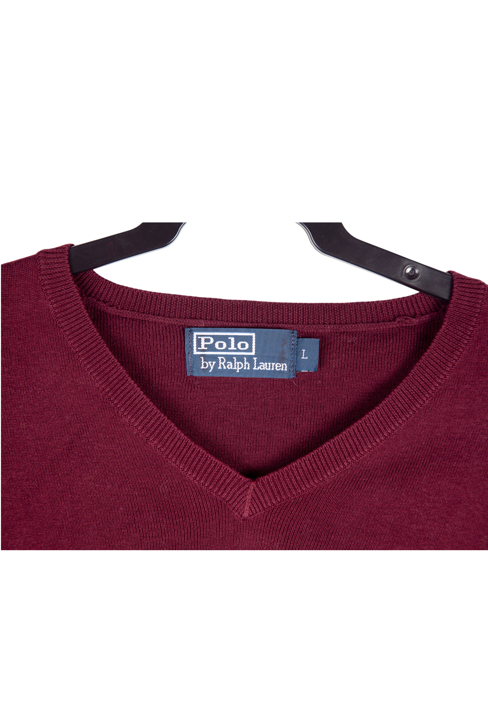 Jersey Polo by Ralph Lauren Burdeos con Cuello Pico