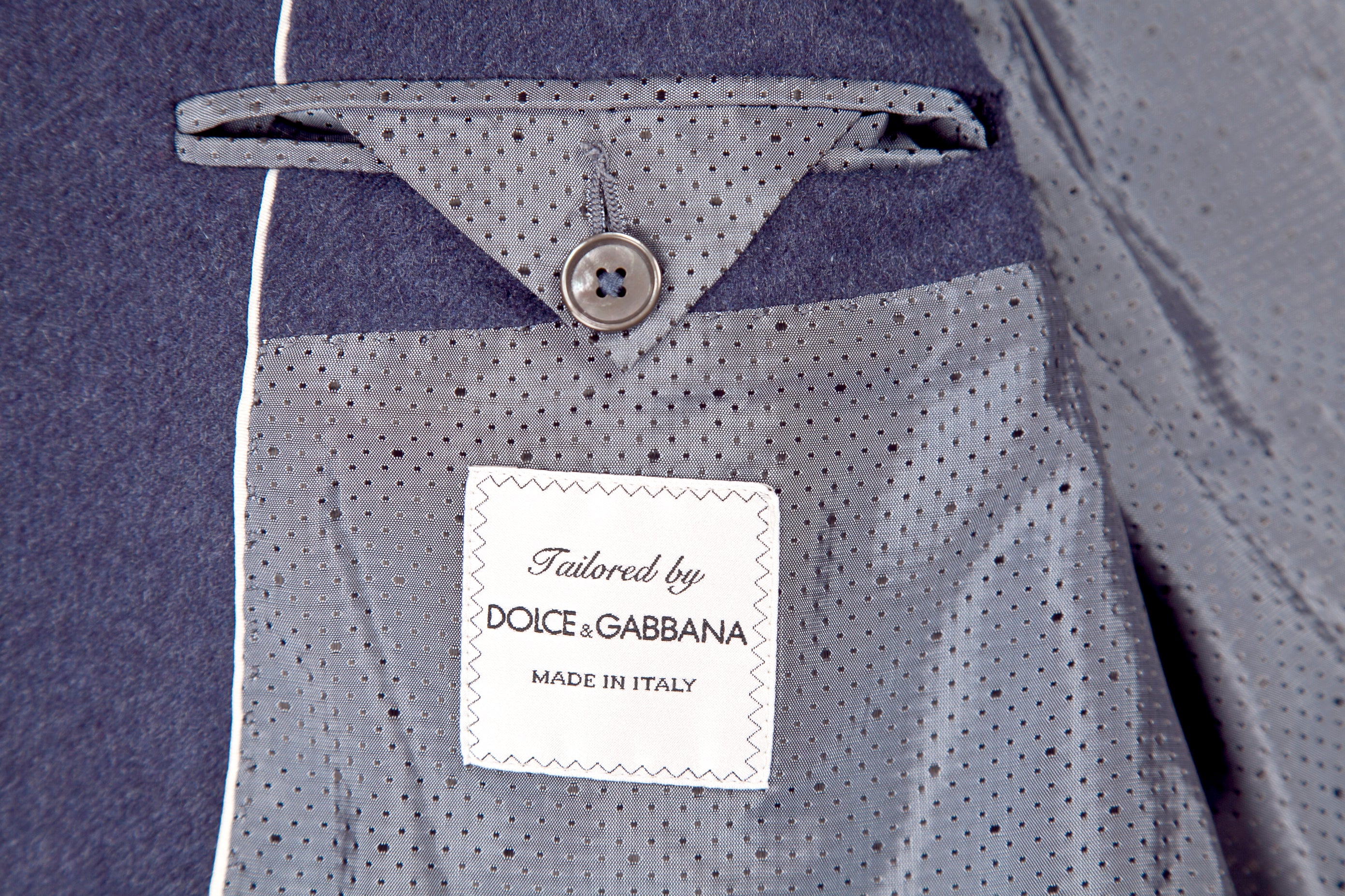 Blazer Dolce & Gabbana Azul de Cachemira y Seda