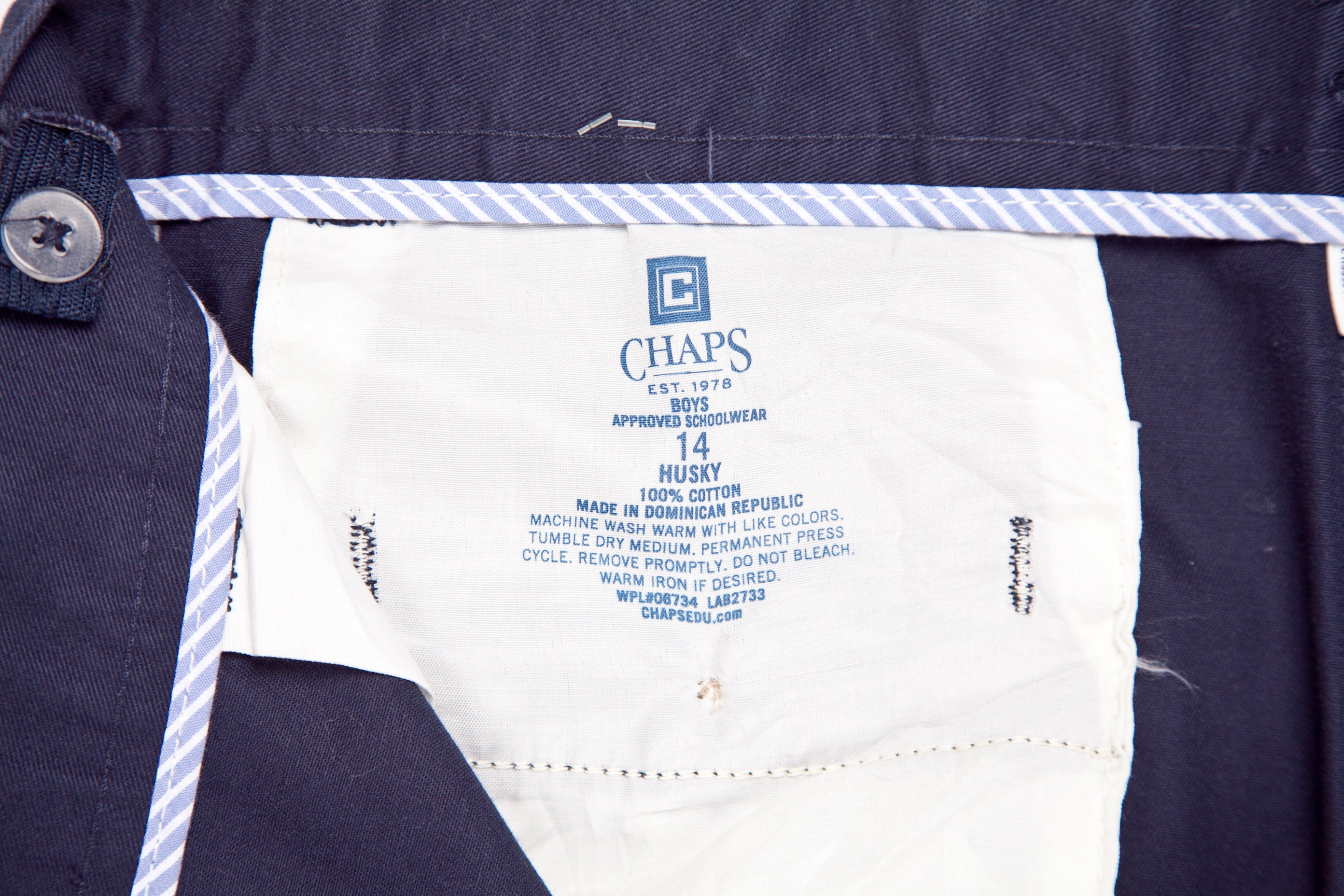 Pantalón Chino Chaps Azul Marino