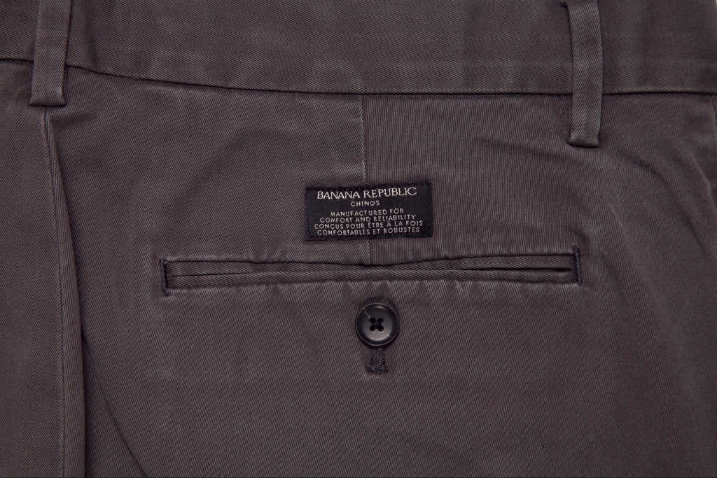 Pantalón Chino Banana Republic Gris Medio