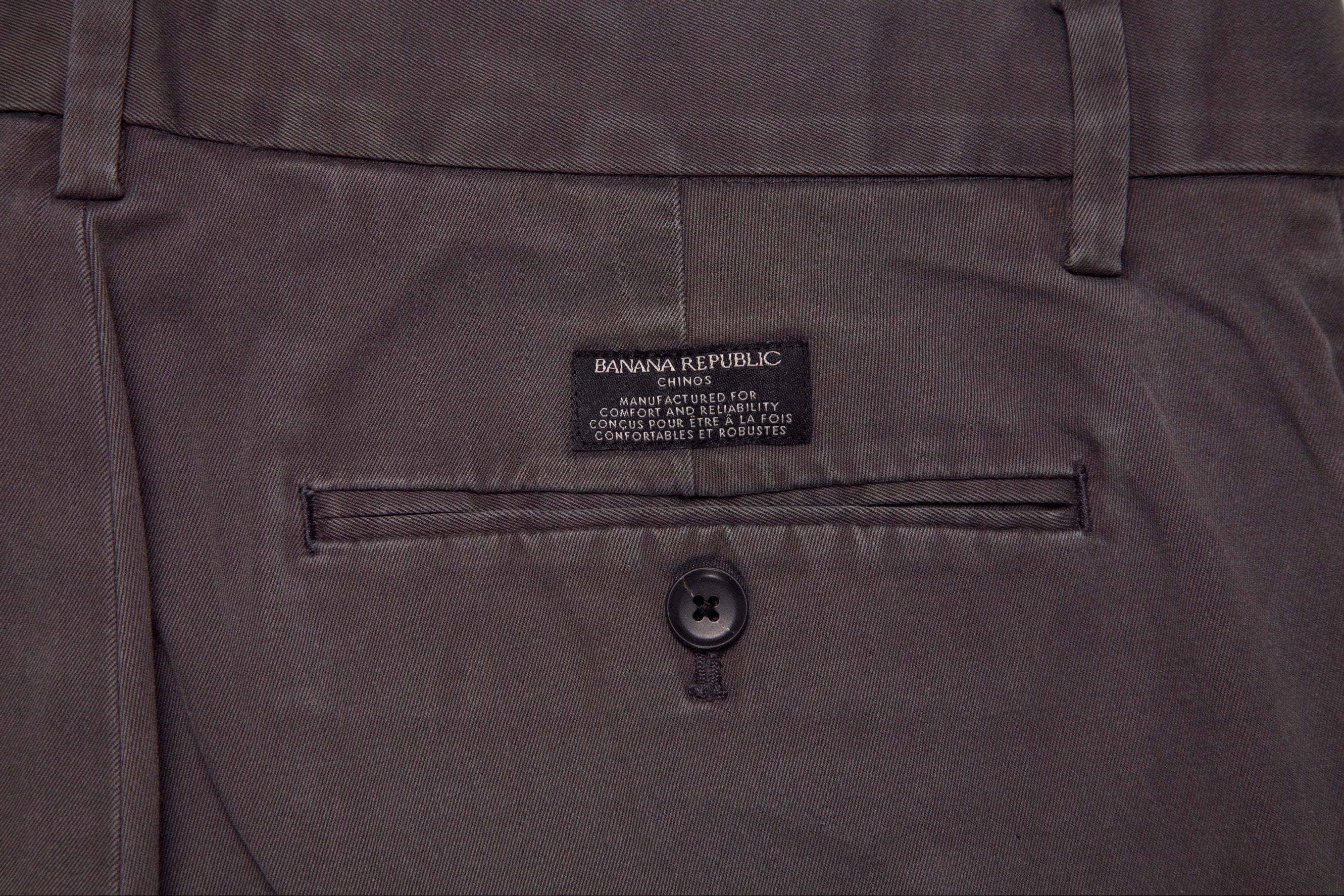 Pantalón Chino Banana Republic Gris Medio