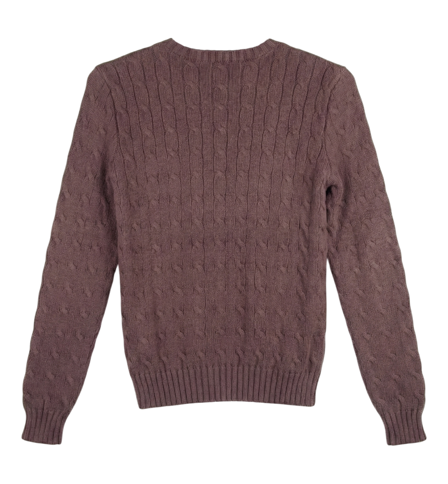 Jersey Polo Ralph Lauren Marrón en Punto Trenzado